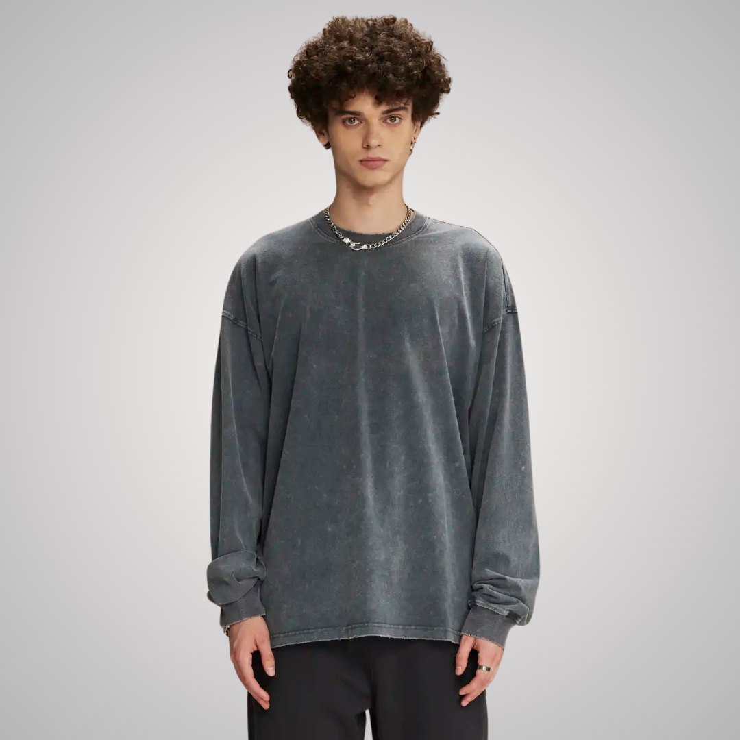 THE TURO DISTRESSED LONG SLEEVE