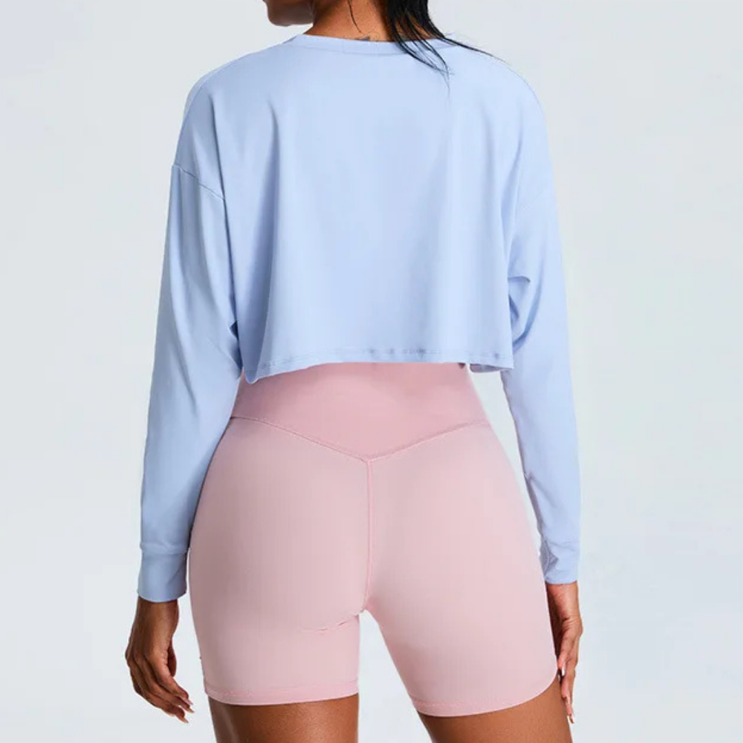 CORINNA CROPPED LONG SLEEVE