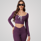 LYSARA LONG SLEEVE TOP AND HIGH-WAIST LEGGINGS SET