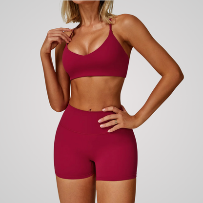 BRIM 2-PIECE SEAMLESS SHORTS SET