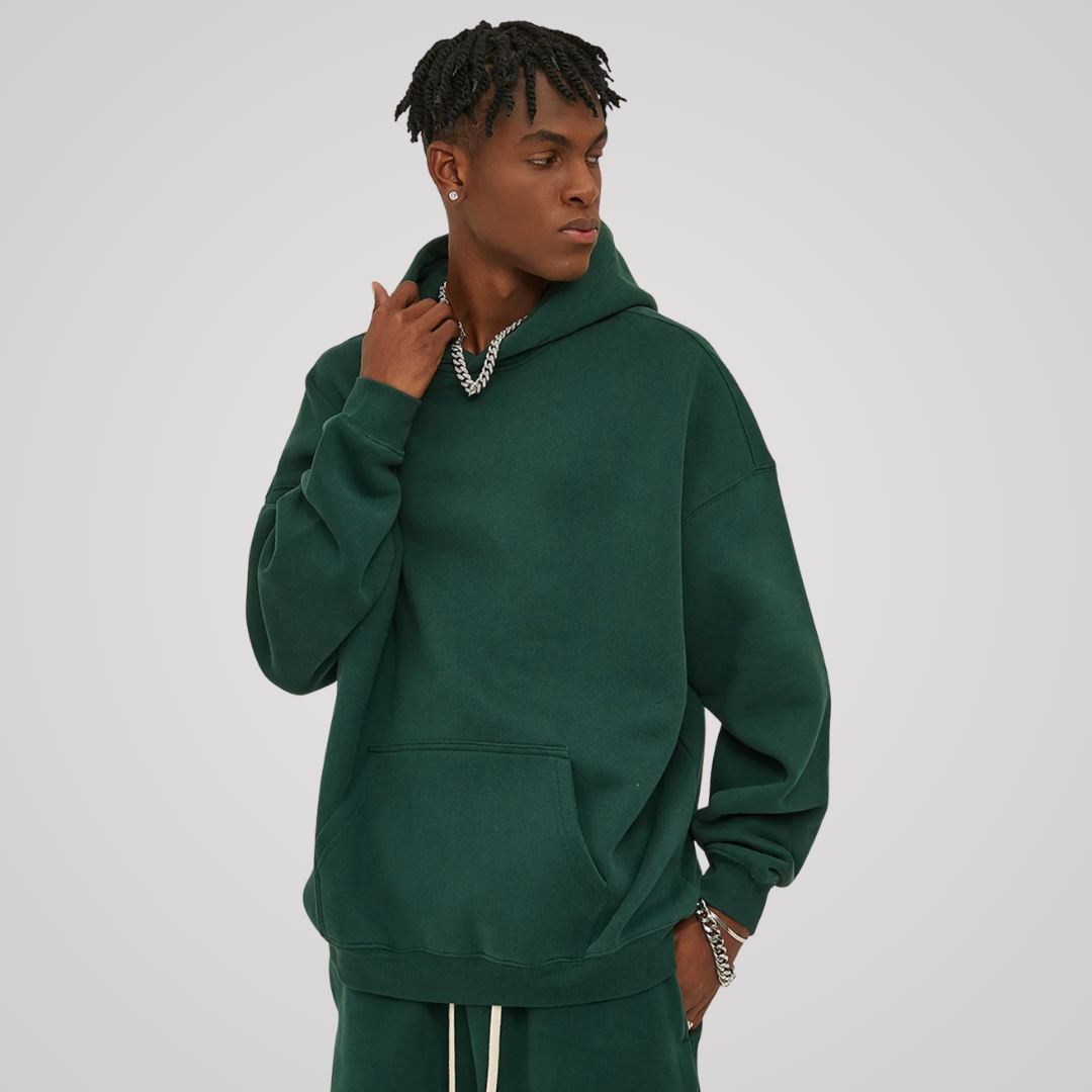 VEIL FLEECE-LINED UNISEX COTTON HOODIE