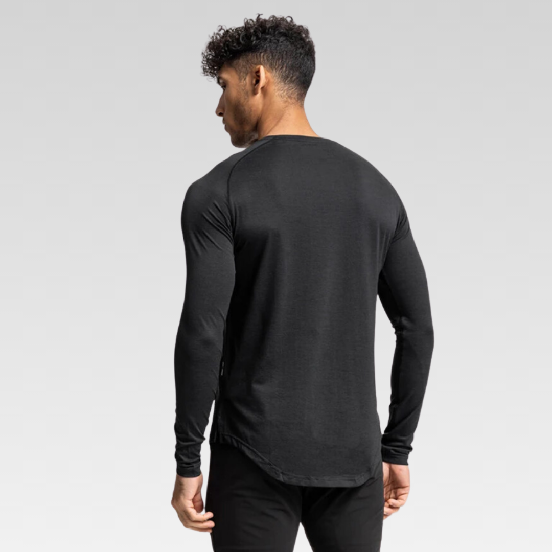 Sebastian Men's Long Sleeve Shirt - Premium Broadcloth, Polyester/Spandex Blend, Casual Elegance
