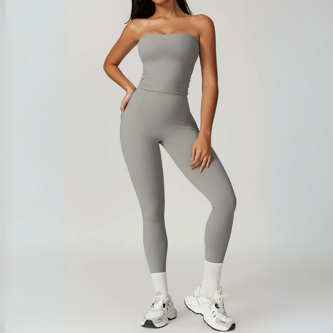 GALICIA BANDEAU & HIGH-WAISTED LEGGINGS SET