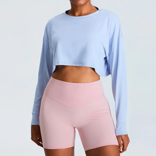 CORINNA CROPPED LONG SLEEVE