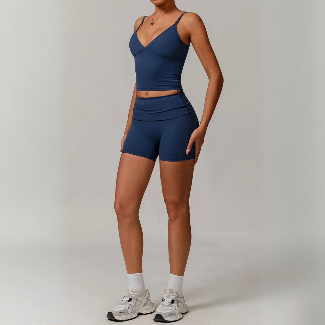 THE PLUNGE SINGLET & SHORTS SET