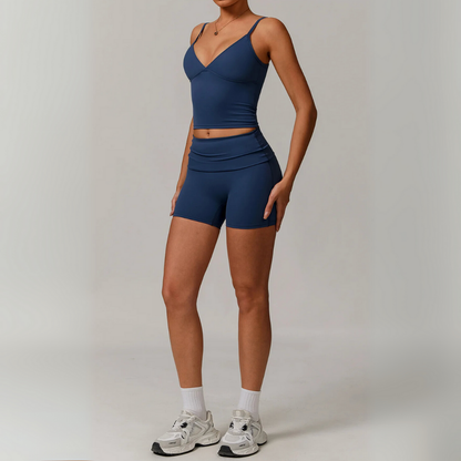 THE PLUNGE SINGLET & SHORTS SET