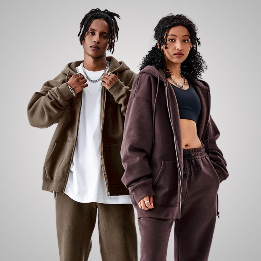 MODENA UNISEX ZIP FRONT HOODIE