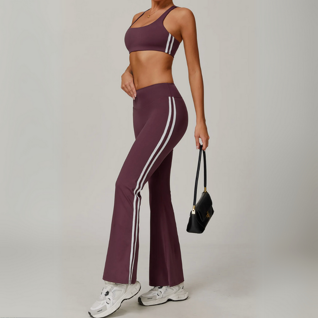 TAMERIA FLARED MID-RISE LEGGINGS