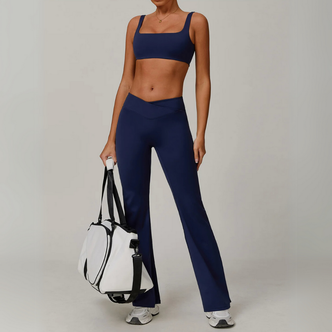 HADLEY SEAMLESS V-CROSS FLARE SET