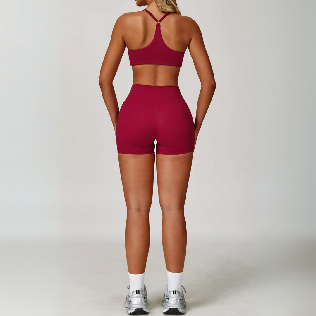 BRIM 2-PIECE SEAMLESS SHORTS SET