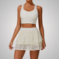 CALANTHA HIGH WAISTED LACE SKIRT