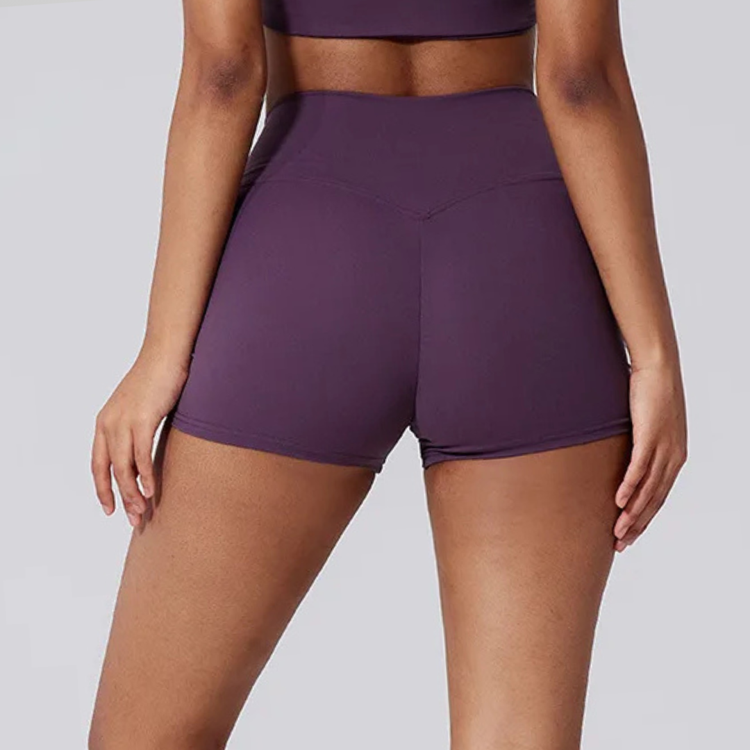 BELLINA HIGH-WAISTED BOOTY SHORTS