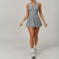 CALINDA HALF-ZIP TENNIS DRESS