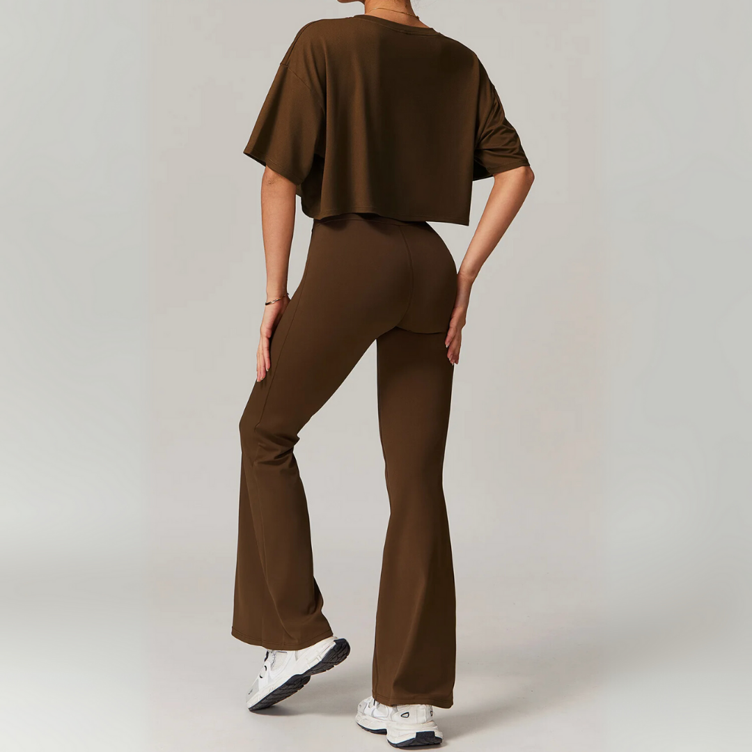 SOAR FLARED MID-RISE LEGGINGS