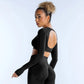 THE SOFIA TWIST-BACK LONG SLEEVE-Long Sleeve Shirts-Gym Giants
