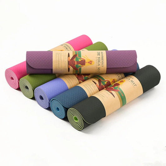 6MM TPE FOAM DUAL-LAYER NON-SLIP YOGA MAT-Yoga Accessories-Gym Giants