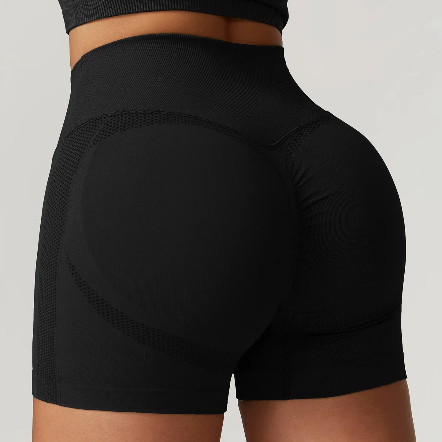 LUMEN V WAISTED SHORTS-Shorts-Gym Giants