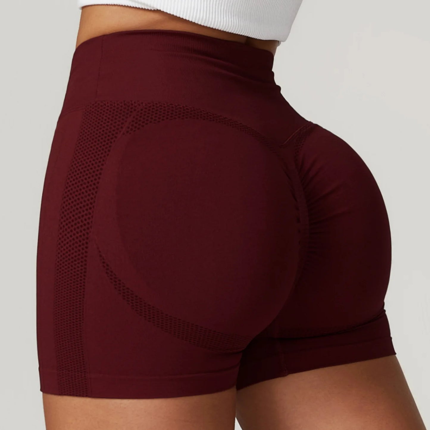 LUMEN V WAISTED SHORTS-Shorts-Gym Giants
