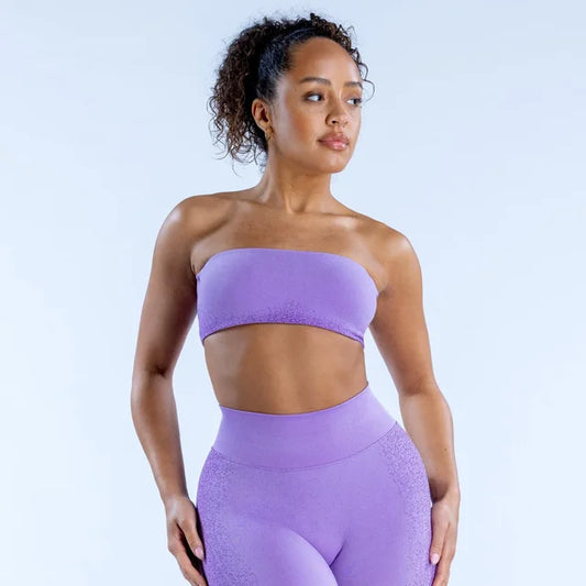 THE AURA BANDEAU TWIST BACK SPORTS BRA-Sports Bras-Gym Giants