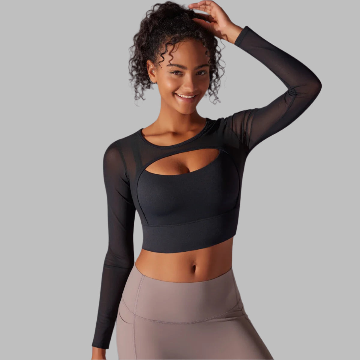 THE NAYARA QUICK-DRY MESH LONG SLEEVE-Long Sleeve Shirts-Gym Giants