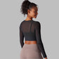 THE NAYARA QUICK-DRY MESH LONG SLEEVE-Long Sleeve Shirts-Gym Giants
