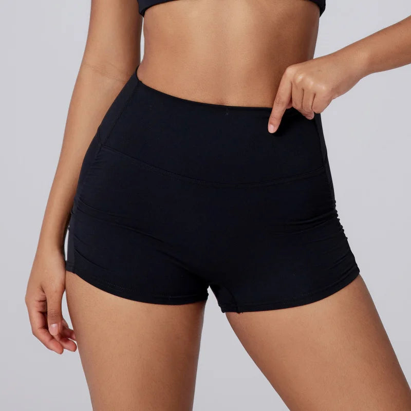 BELLINA HIGH-WAISTED BOOTY SHORTS