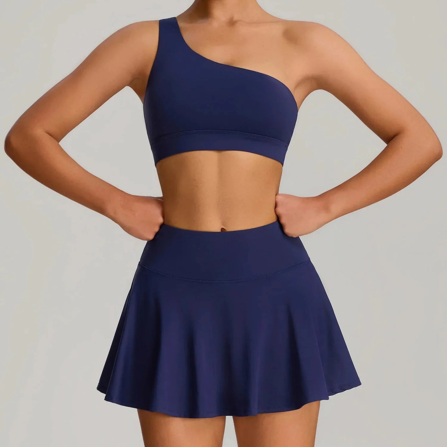 THE MURMUR ONE-SHOULDER SPORTS BRA