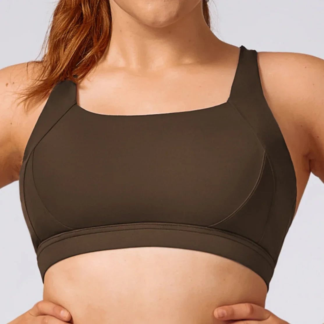 THE SABLE SEAMLESS CROSS-BACK SPORTS BRA