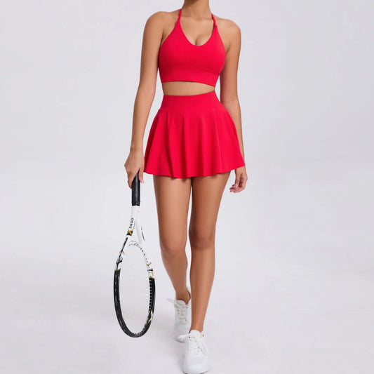 KARELIA HALTER TENNIS SKORT SET