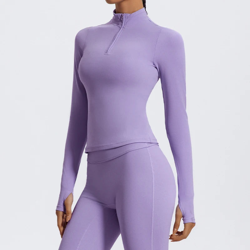 MEIRA SEAMLESS HALF ZIP SPORTS JACKET