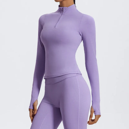 MEIRA SEAMLESS HALF ZIP SPORTS JACKET