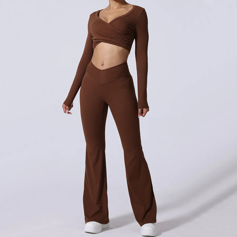 MARSEILLE LONG SLEEVE & FLARED LEGGINGS SET