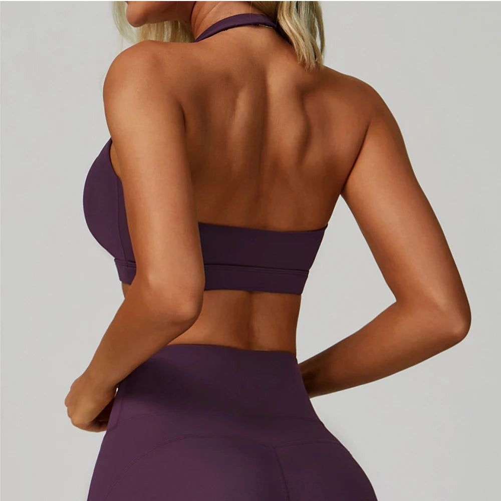 ALETTA HALTER NECK SPORTS BRA