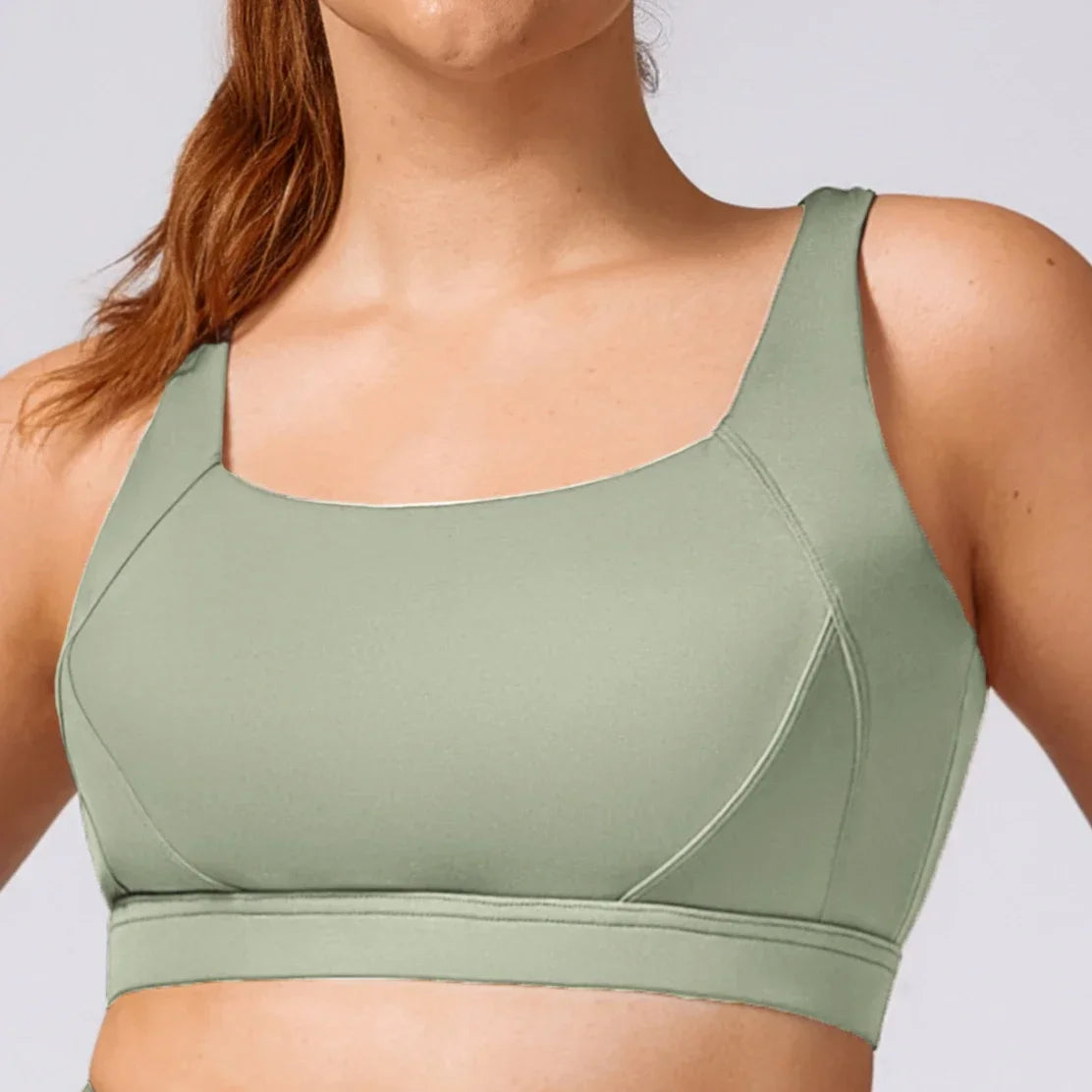 THE SABLE SEAMLESS CROSS-BACK SPORTS BRA