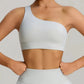 THE MURMUR ONE-SHOULDER SPORTS BRA