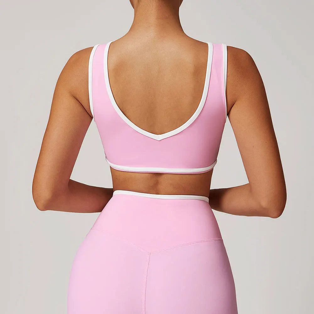 ARALINA SEAMLESS V-NECK SPORTS BRA