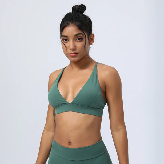 NAZARA CROSS-BACK SPORTS BRA