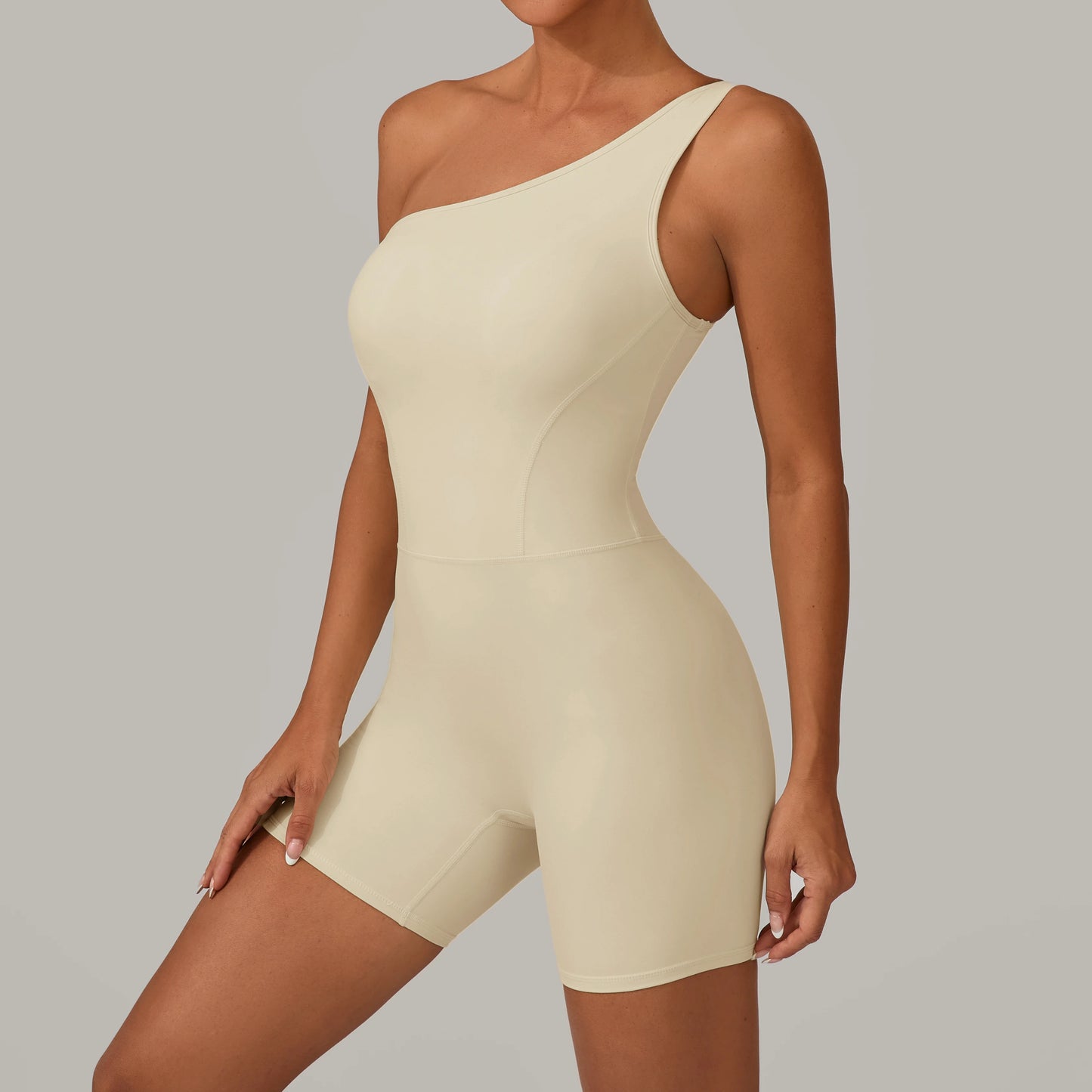 GRANADA ONE SHOULDER SEAMLESS JUMPSUIT