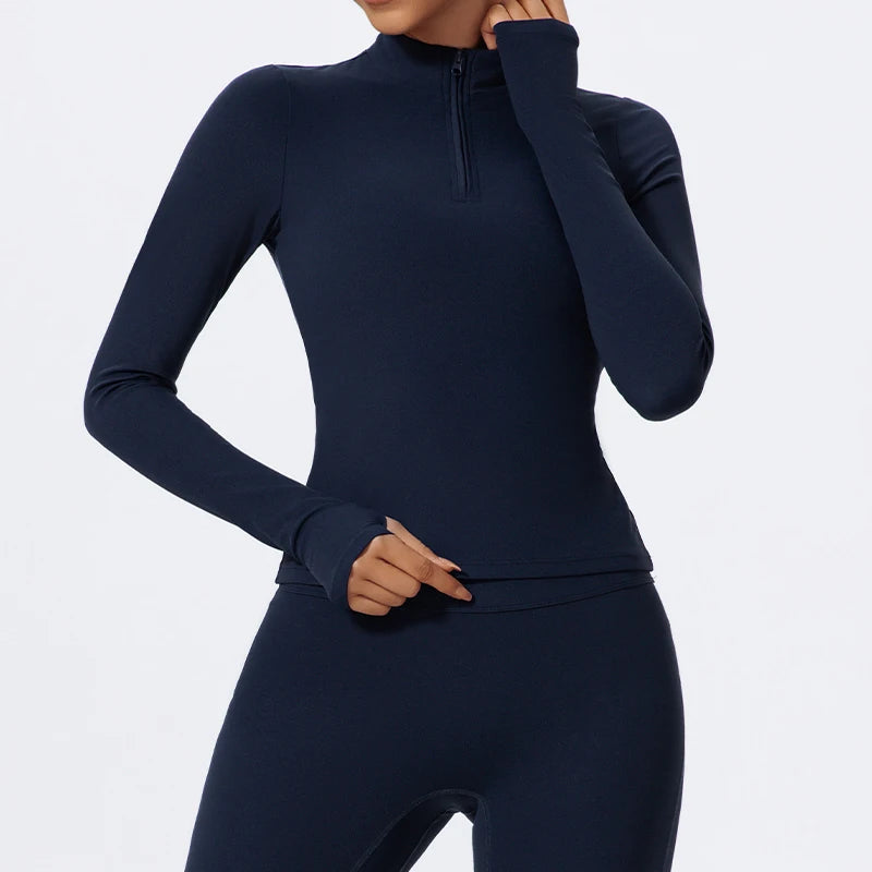 MEIRA SEAMLESS HALF ZIP SPORTS JACKET
