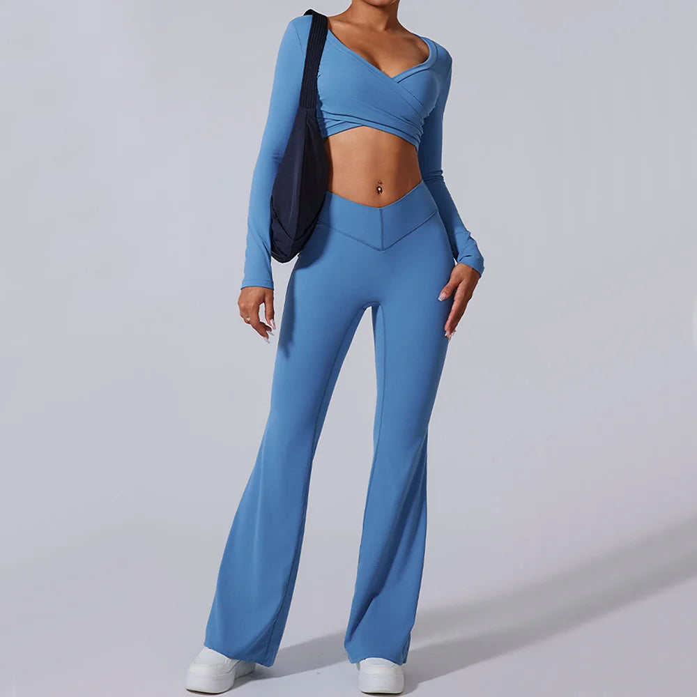 MARSEILLE LONG SLEEVE & FLARED LEGGINGS SET