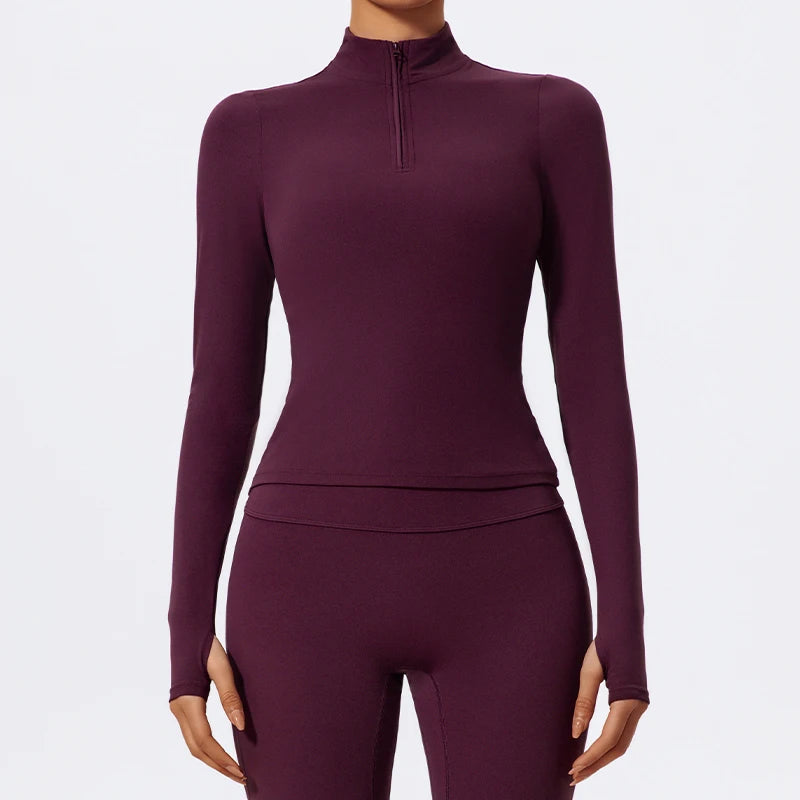 MEIRA SEAMLESS HALF ZIP SPORTS JACKET