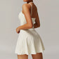 AMALINA V-NECK TENNIS DRESS