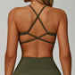 ALETTA V-NECK CROSSBACK SPORTS BRA-Sports Bras-Gym Giants