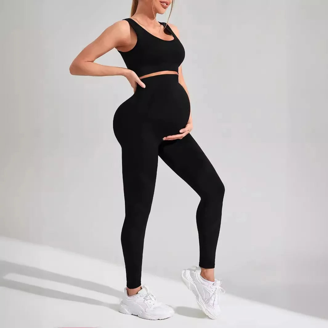 MALIA HIGH WAISTED LEGGINGS AND SPORTS BRA MATERNITY SET