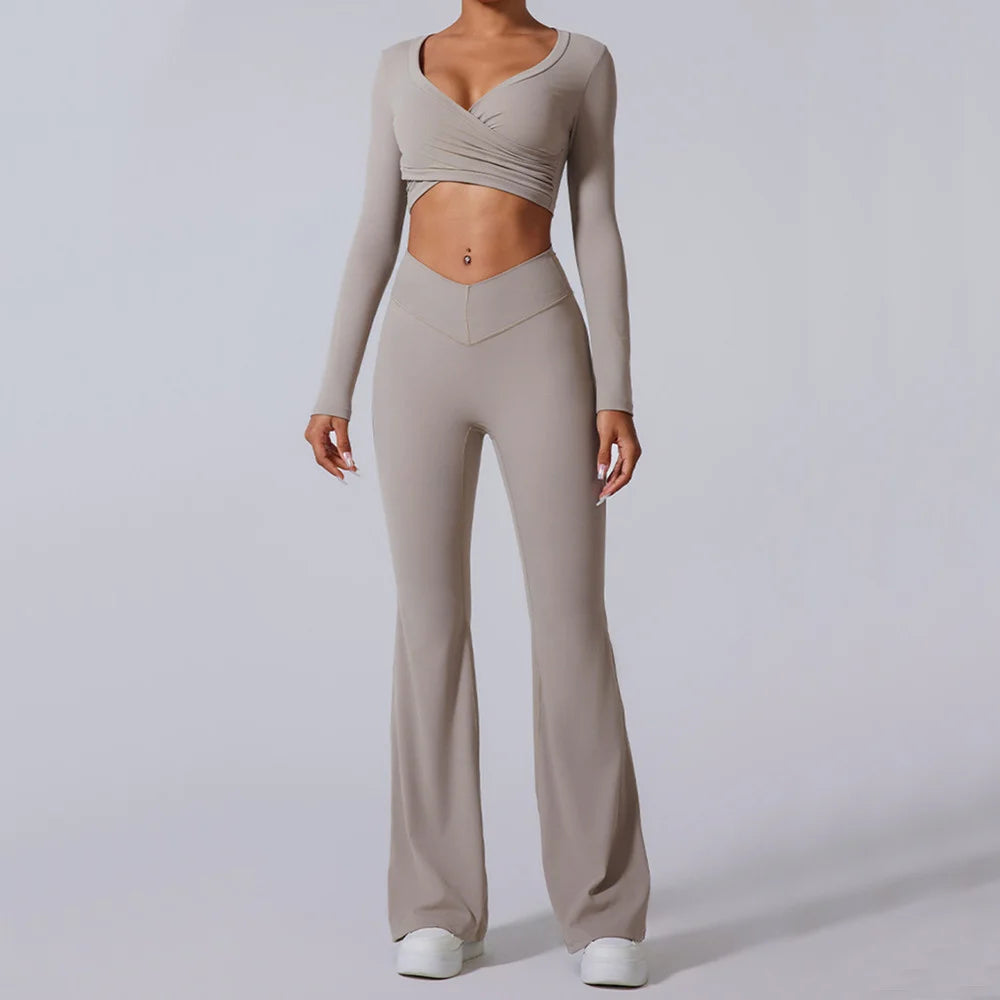 MARSEILLE LONG SLEEVE & FLARED LEGGINGS SET