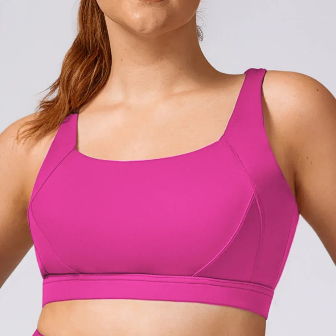 THE SABLE SEAMLESS CROSS-BACK SPORTS BRA