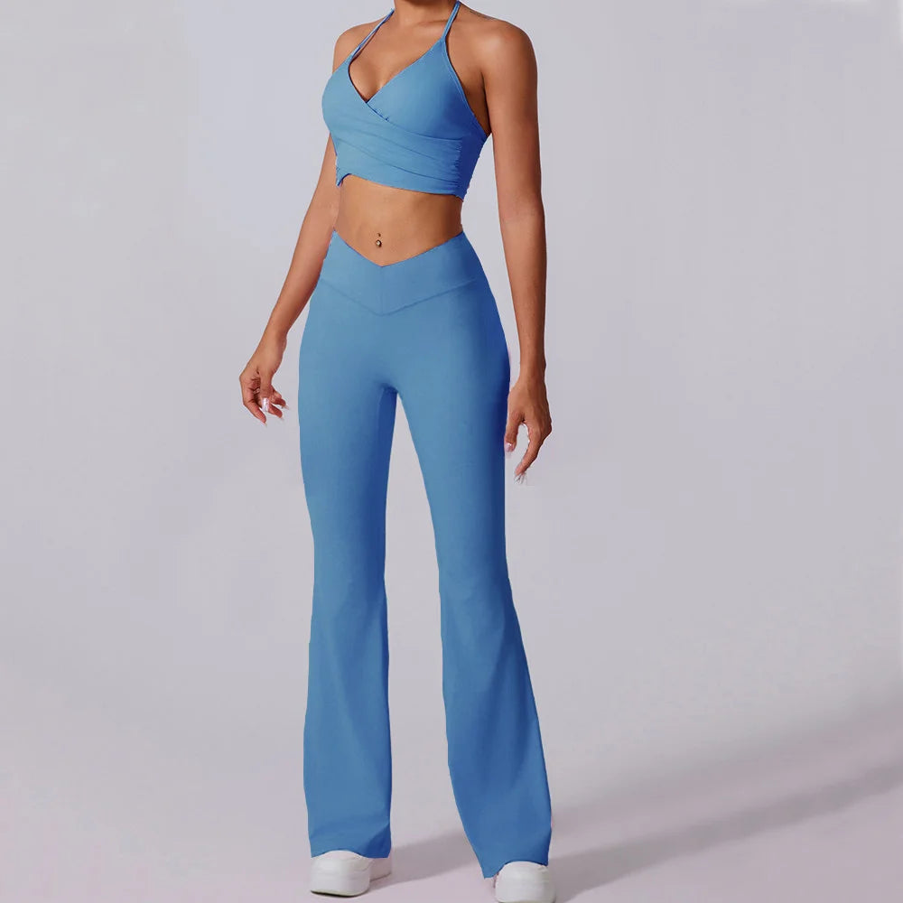 MARSEILLE SINGLET & FLARED LEGGINGS SET