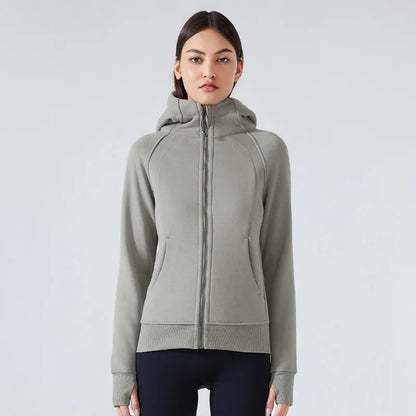 TALLARA FLEECE-LINED WINDPROOF HOODIE