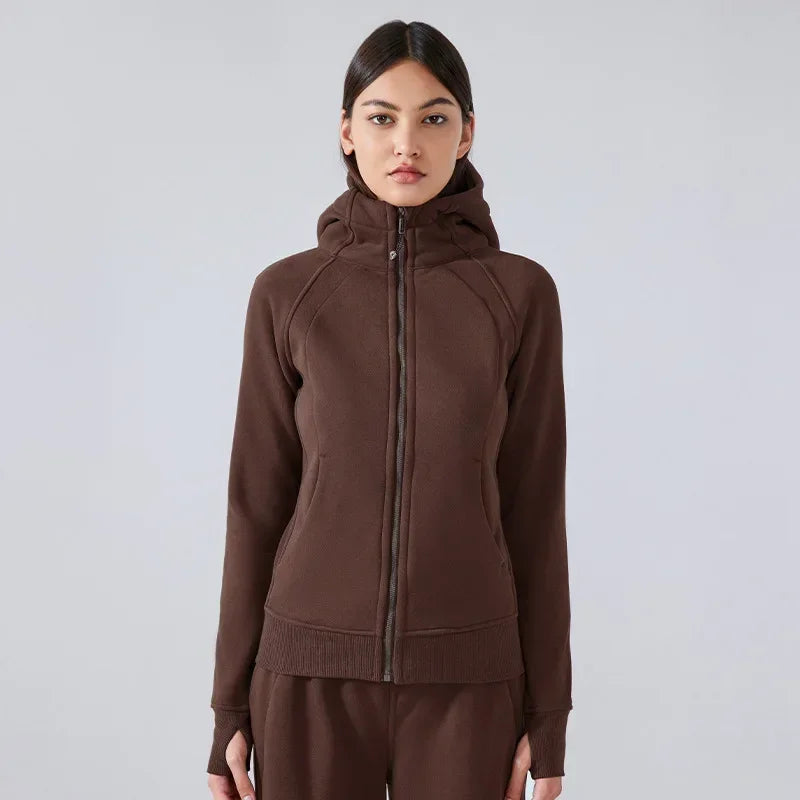 TALLARA FLEECE-LINED WINDPROOF HOODIE