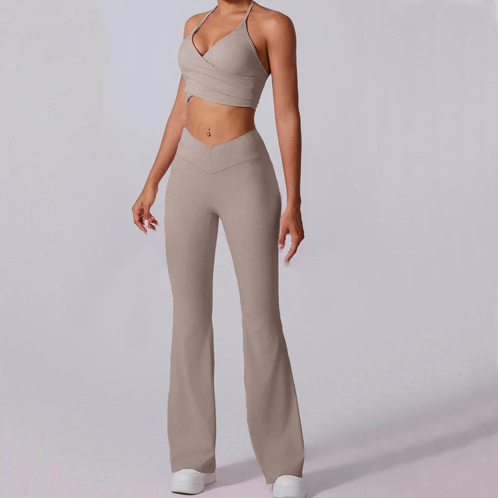 MARSEILLE SINGLET & FLARED LEGGINGS SET